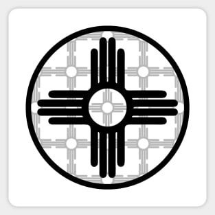 Zia Symbol Pattern - New Mexico Flag Sticker